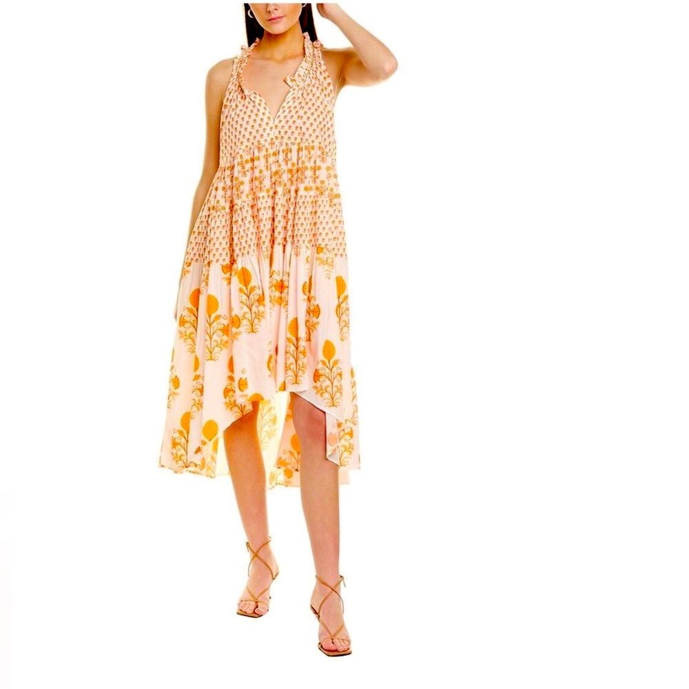 Ro's Garden Sasha Dress orange Pomme Floral size large